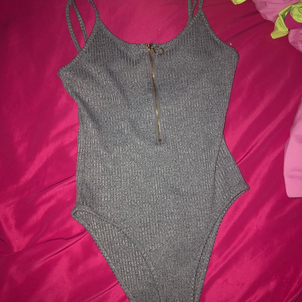 Spaghetti strapped body suit